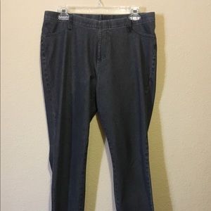 Black Denim Jeggings